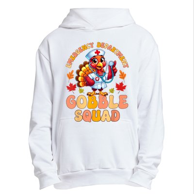 Emergency Department Gobble Squad Thanksgiving Er Nurse Urban Pullover Hoodie