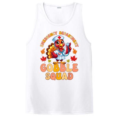 Emergency Department Gobble Squad Thanksgiving Er Nurse PosiCharge Competitor Tank