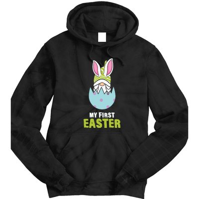 Easter Day Gift My First Easter Bunny Gnome Egg Tie Dye Hoodie