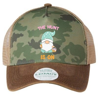 Easter Day Gift The Hunt Is On Easter Gnome Basket Egg Legacy Tie Dye Trucker Hat