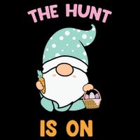 Easter Day Gift The Hunt Is On Easter Gnome Basket Egg Short Acrylic Beanie