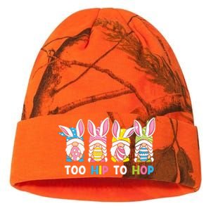 Easter Day Gift Too Hip To Hop Funny Easter Gnomes Kati Licensed 12" Camo Beanie