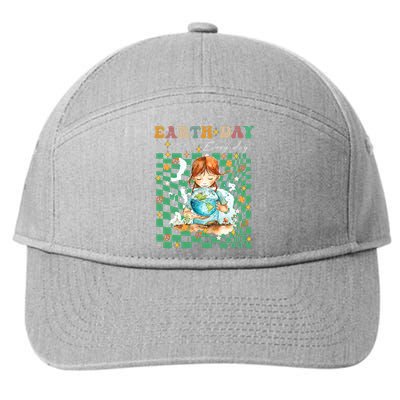 Earth Day Go Planet ItS Your Earth Day Groovy 7-Panel Snapback Hat