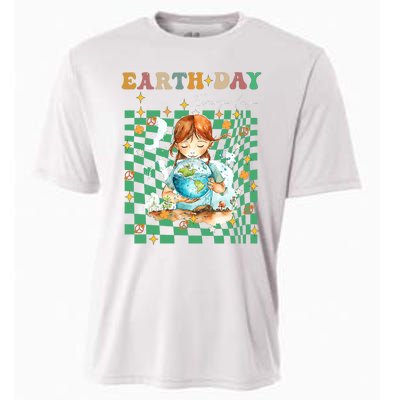 Earth Day Go Planet ItS Your Earth Day Groovy Cooling Performance Crew T-Shirt