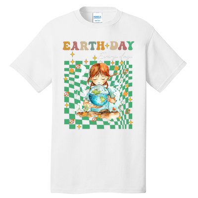 Earth Day Go Planet ItS Your Earth Day Groovy Tall T-Shirt