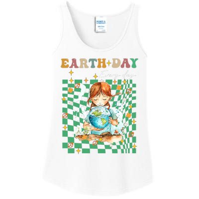 Earth Day Go Planet ItS Your Earth Day Groovy Ladies Essential Tank