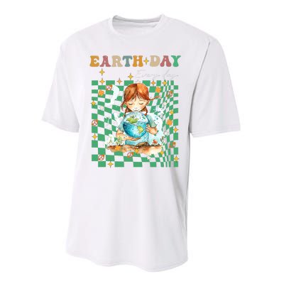 Earth Day Go Planet ItS Your Earth Day Groovy Performance Sprint T-Shirt