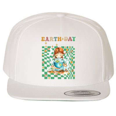 Earth Day Go Planet ItS Your Earth Day Groovy Wool Snapback Cap