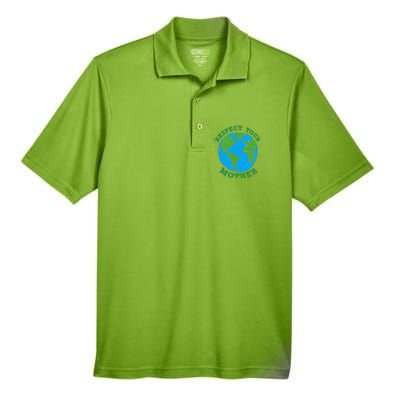 Earth Day Gifts Respect Your Mother Nature Lover Tee Men's Origin Performance Pique Polo