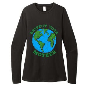 Earth Day Gifts Respect Your Mother Nature Lover Tee Womens CVC Long Sleeve Shirt