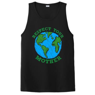 Earth Day Gifts Respect Your Mother Nature Lover Tee PosiCharge Competitor Tank