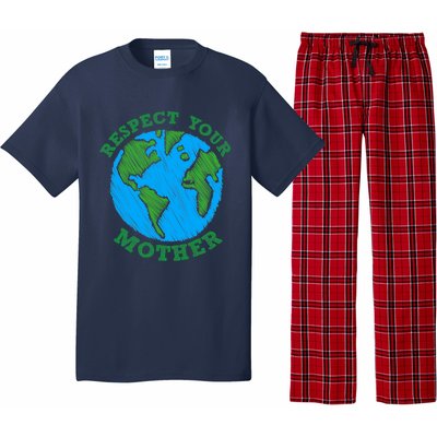 Earth Day Gifts Respect Your Mother Nature Lover Tee Pajama Set