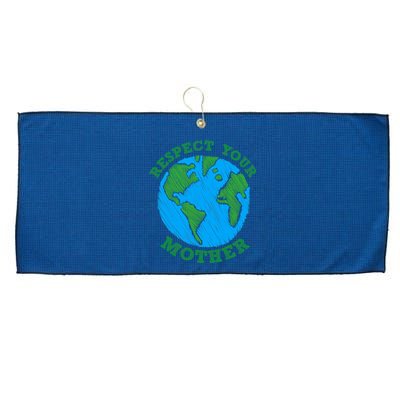 Earth Day Gifts Respect Your Mother Nature Lover Tee Large Microfiber Waffle Golf Towel