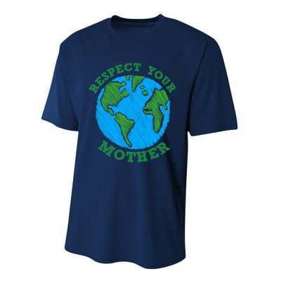 Earth Day Gifts Respect Your Mother Nature Lover Tee Performance Sprint T-Shirt