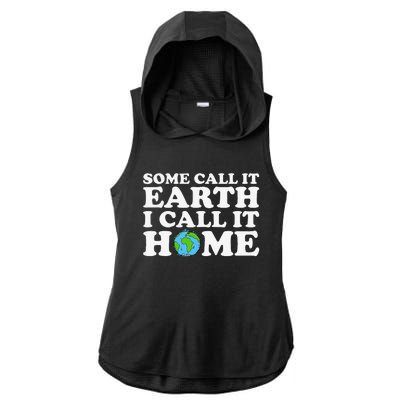 Earth Day Gift For Or Women Ladies PosiCharge Tri-Blend Wicking Draft Hoodie Tank