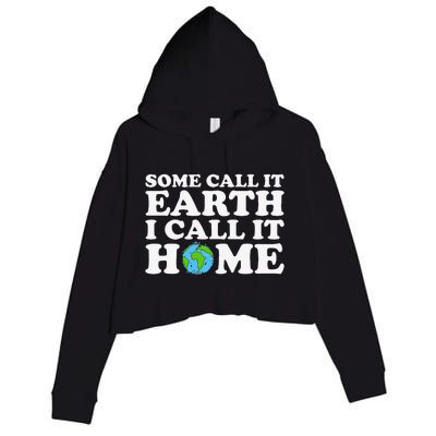 Earth Day Gift For Or Women Crop Fleece Hoodie