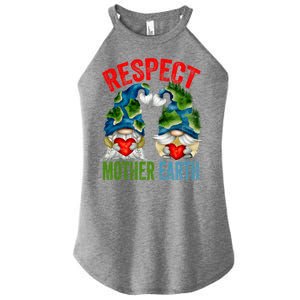 Earth Day Gnome For Hippies And Teacher Respect Mother Earth Gift Women's Perfect Tri Rocker Tank