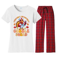 Emergency Department Gobble Squad Thanksgiving Er Nurse Women's Flannel Pajama Set