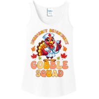 Emergency Department Gobble Squad Thanksgiving Er Nurse Ladies Essential Tank