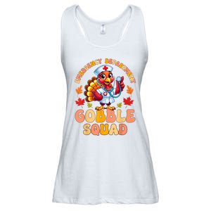 Emergency Department Gobble Squad Thanksgiving Er Nurse Ladies Essential Flowy Tank