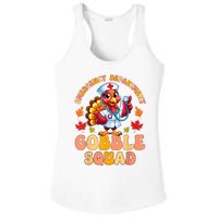 Emergency Department Gobble Squad Thanksgiving Er Nurse Ladies PosiCharge Competitor Racerback Tank