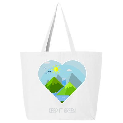 Earth Day Gift Keep It Green Save Planet Funny Gift 25L Jumbo Tote