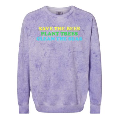 Earth Day Gift Colorblast Crewneck Sweatshirt