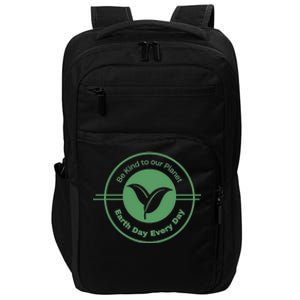 Earth Day Greener Earth Be Kind To Our Planet Eco Friendly Great Gift Impact Tech Backpack