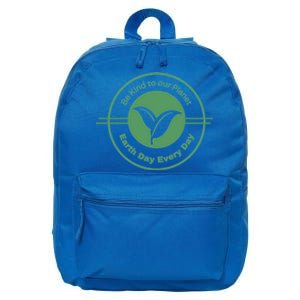 Earth Day Greener Earth Be Kind To Our Planet Eco Friendly Great Gift 16 in Basic Backpack