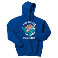 Earth Day Gift Keep The Sea Plastic Free Love Our World Cute Gift Kids Hoodie