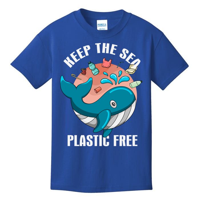 Earth Day Gift Keep The Sea Plastic Free Love Our World Cute Gift Kids T-Shirt