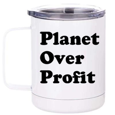 Earth Day Gift Planet Over Profit Gift 12 oz Stainless Steel Tumbler Cup