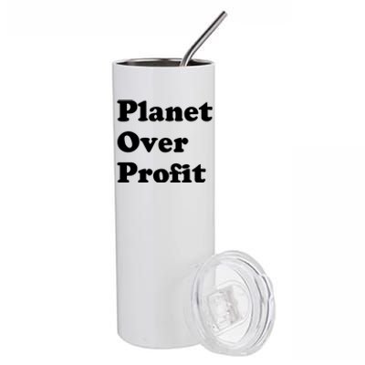 Earth Day Gift Planet Over Profit Gift Stainless Steel Tumbler