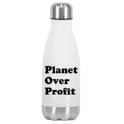 Earth Day Gift Planet Over Profit Gift Stainless Steel Insulated Water Bottle