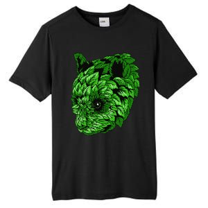 Earth Day Green Panda Foliage Women Tall Fusion ChromaSoft Performance T-Shirt