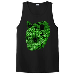 Earth Day Green Panda Foliage Women PosiCharge Competitor Tank