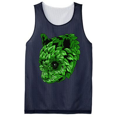 Earth Day Green Panda Foliage Women Mesh Reversible Basketball Jersey Tank