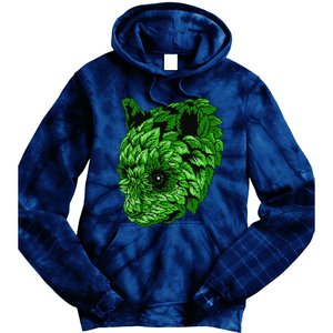 Earth Day Green Panda Foliage Women Tie Dye Hoodie