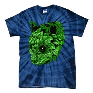 Earth Day Green Panda Foliage Women Tie-Dye T-Shirt