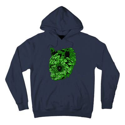 Earth Day Green Panda Foliage Women Tall Hoodie