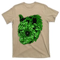 Earth Day Green Panda Foliage Women T-Shirt