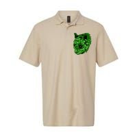 Earth Day Green Panda Foliage Women Softstyle Adult Sport Polo