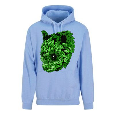 Earth Day Green Panda Foliage Women Unisex Surf Hoodie