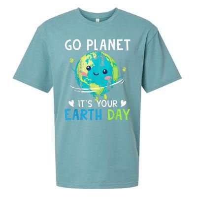 Earth Day Go planet It's Your Earth Day Sueded Cloud Jersey T-Shirt