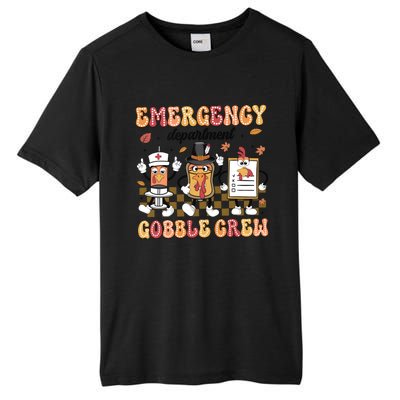 Emergency Department Gobble Crew Thanksgiving Nurse Tall Fusion ChromaSoft Performance T-Shirt