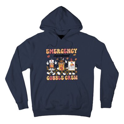 Emergency Department Gobble Crew Thanksgiving Nurse Hoodie