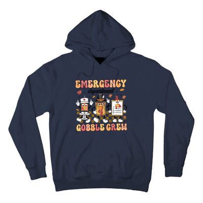 Emergency Department Gobble Crew Thanksgiving Nurse Tall Hoodie