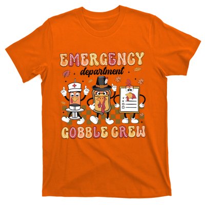 Emergency Department Gobble Crew Thanksgiving Nurse T-Shirt