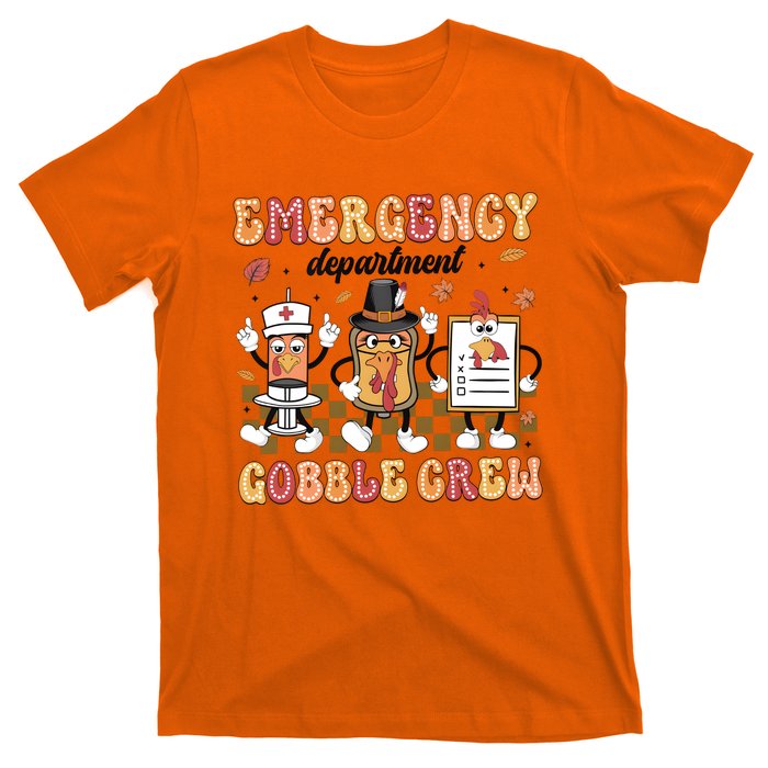 Emergency Department Gobble Crew Thanksgiving Nurse T-Shirt