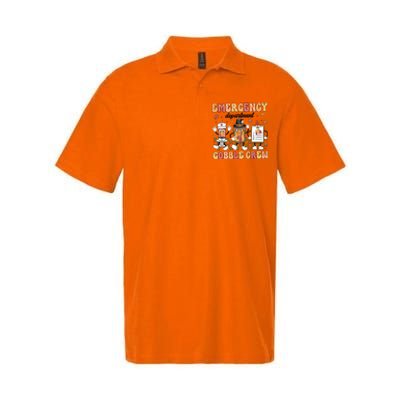 Emergency Department Gobble Crew Thanksgiving Nurse Softstyle Adult Sport Polo